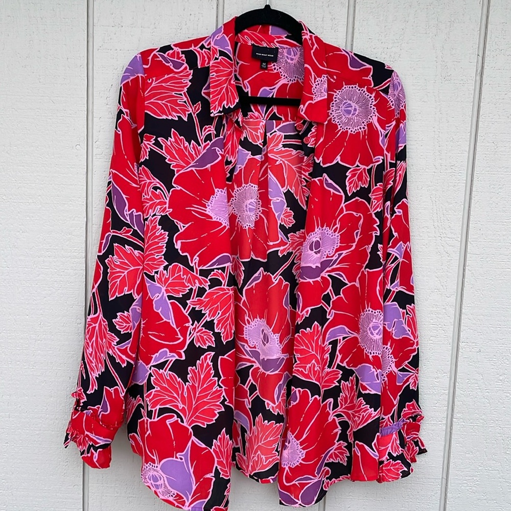 Who What Wear Long Sleeve Shirt M